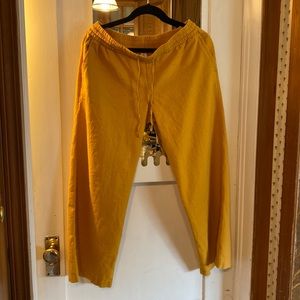 Linen Wide-Leg Pants